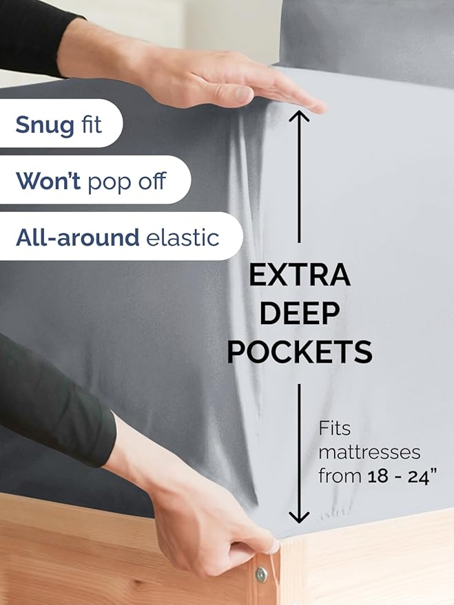 Extra Deep Pocket Queen Sheet Set - Image 3