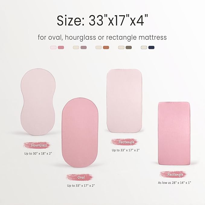 lulumoon Baby Muslin Bassinet Sheets: Cotton Bassinet Sheets Neutral - Image 2