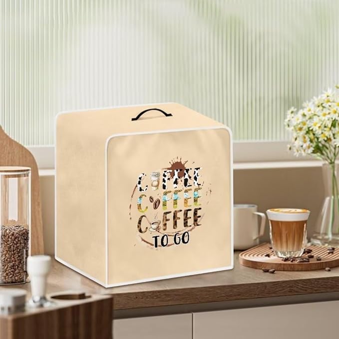 Mumeson Coffee Cup Coffee Maker Cover, Modern Stand Mixer Cover, Coffee Beans - Image 3