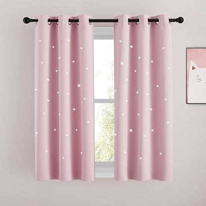 NICETOWN Starry Night Blackout Curtains, Grommet Thermal Insulated Drapes by NICETOWN