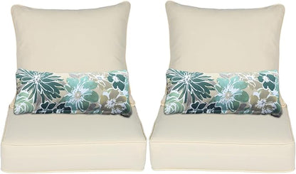 Aoodor Outdoor Chair Cushion, 23 x 26 Inch Water-Resistant, Fade-Resistant by Aoodor