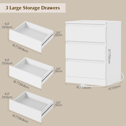 nightstands set of 2 with charging station and, close-up detail