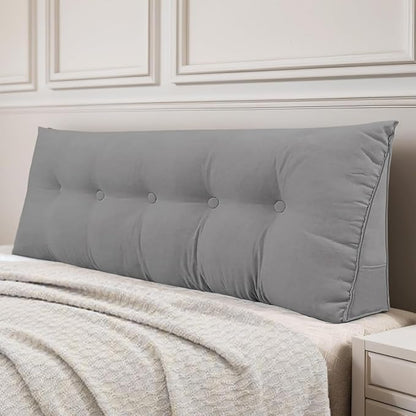 Headboard Pillow Queen, Large Triangular Wedge Headboard Pillow by DANGHOOGYFurnitureCushions