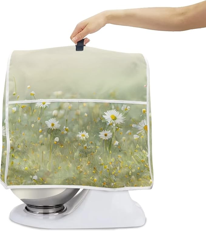 Realistic Daisy Print Stand Mixer Covers Fit Tilt Head and Bowl Lift Models - Image 2