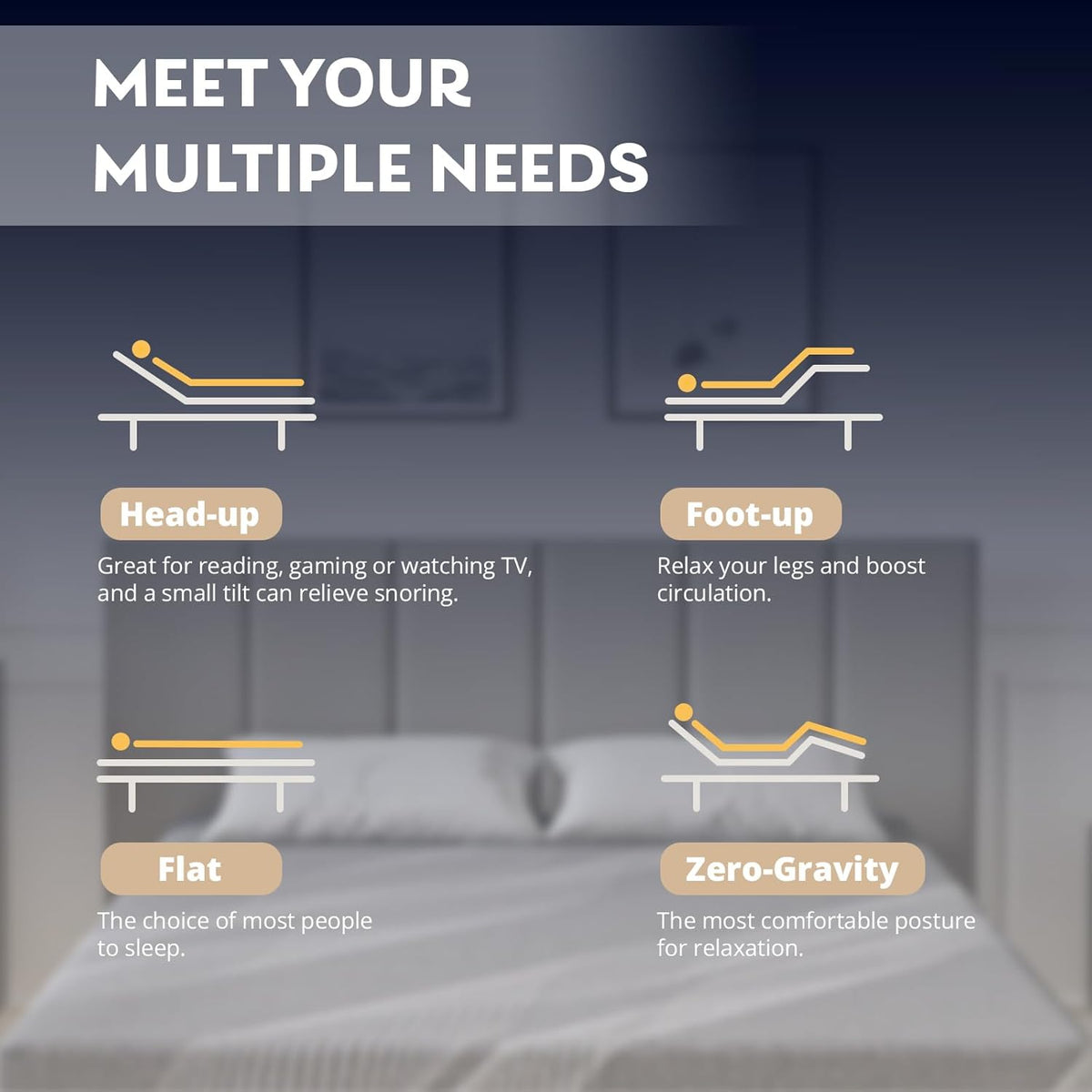 dyonery full size adjustable bed frame + 12, package contents