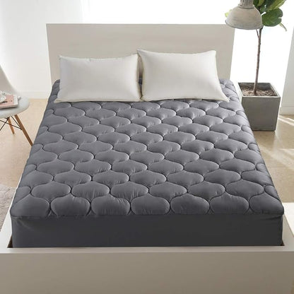 LEISURE TOWN Full Mattress Pad Fitted Quilted Cotton Mattress Cover Cooling - Image 6