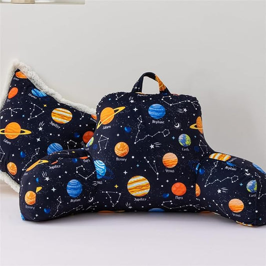 NTBED Galaxy Planet Printed Reading Pillow Bed Wedge Backrest by NTBED