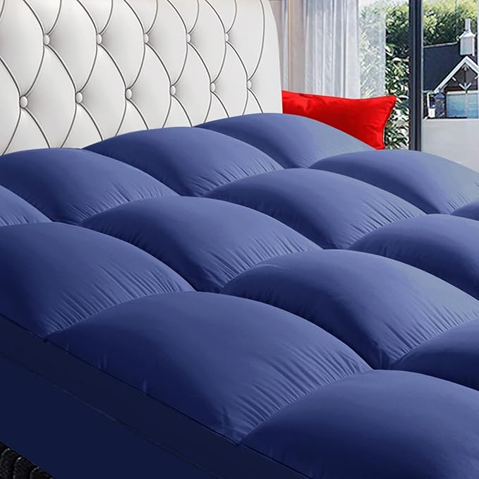 COONP California King Mattress Topper, Extra Thick Pillowtop, Cooling Plush by COONP