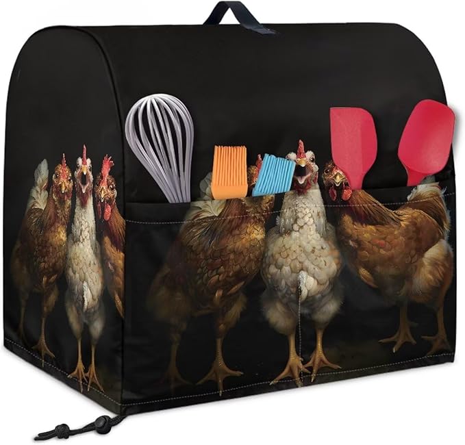 Funny Rooster 3D Print Stand Mixer Covers Kitchen Aid Mixer Cover Mixer Dust - Image 2