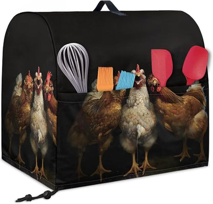 Funny Rooster 3D Print Stand Mixer Covers Kitchen Aid Mixer Cover Mixer Dust - Image 2