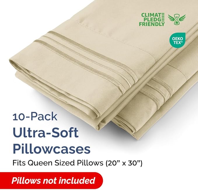 Queen Pillow Cases Set of 10 - Image 2
