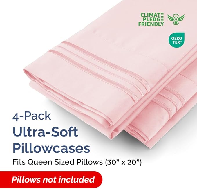 Queen Pillow Cases Set of 4 - Image 2