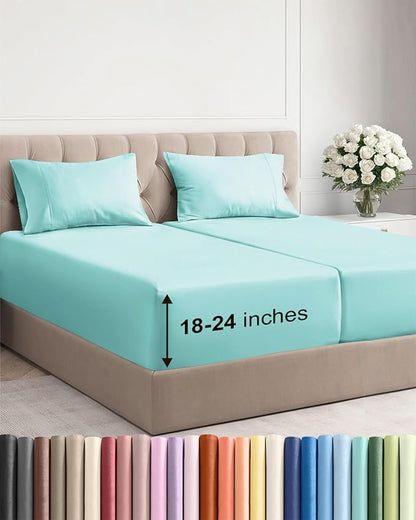 Extra Deep Pocket Split King Sheets by CGKUnlimited