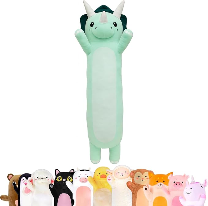 Plush Body Pillow for Kids | Long Stuffed Animal Cuddle Pillow | Soft Hugging by CuddlePaws