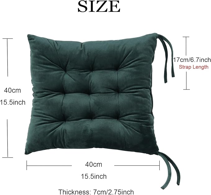 Set of 4 Chair Cushions for Dining Chairs - Image 2