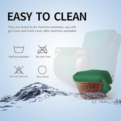 Easy-Going Oversized Recliner Chair Slipcover Reversible Sofa Cover Water - Image 7