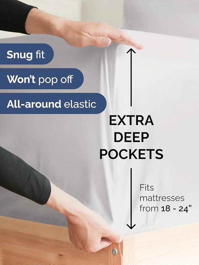 Extra Deep Cal King Fitted Sheet - Image 2