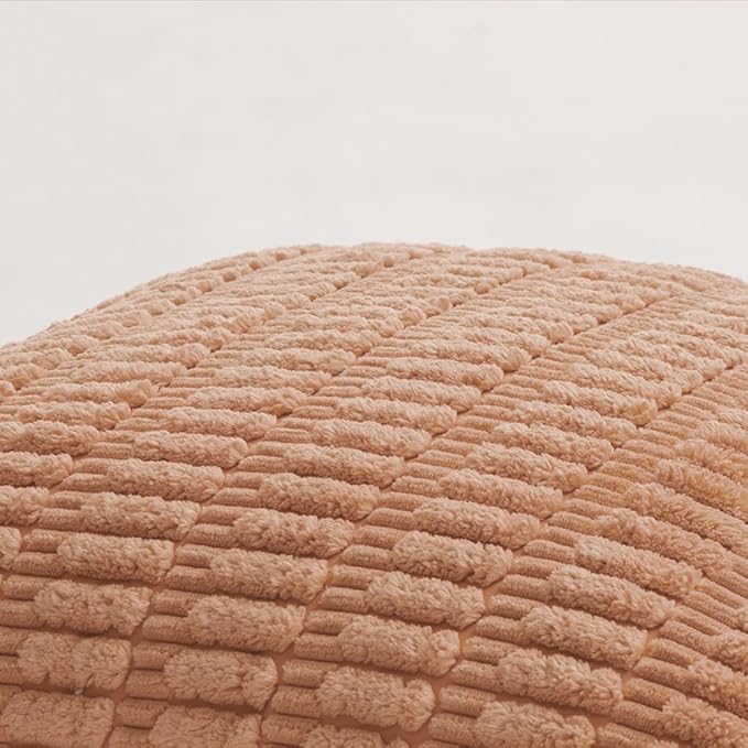 Fancy Homi 4 Packs Peach Decorative Throw Pillow Covers 16x24 Inch - Image 4