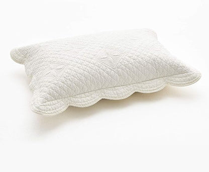 Sage Garden Luxury Pure Cotton Quilted Standard Pillow Sham 20'' x 26'' - Image 2