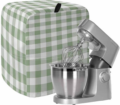 Green Plaid Stand Mixer Dust Cover by Unknown