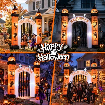 11FT Halloween Inflatable Archway Outdoor Decorations for Yard
