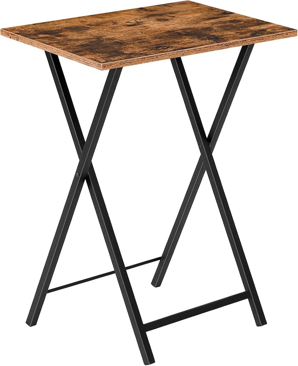 HOOBRO Folding TV Table, TV Tray, Stable Snack Table for Small Space