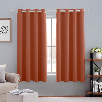 homeideas blackout curtains for bedroom 52 x 63 shown in use