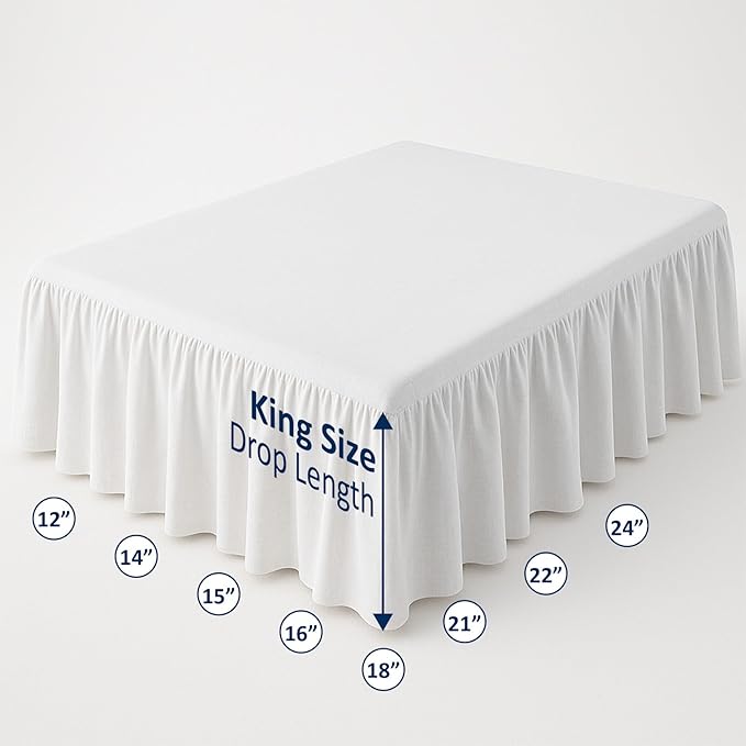 Cottingon Bed Skirt King 12" Drop - Image 5