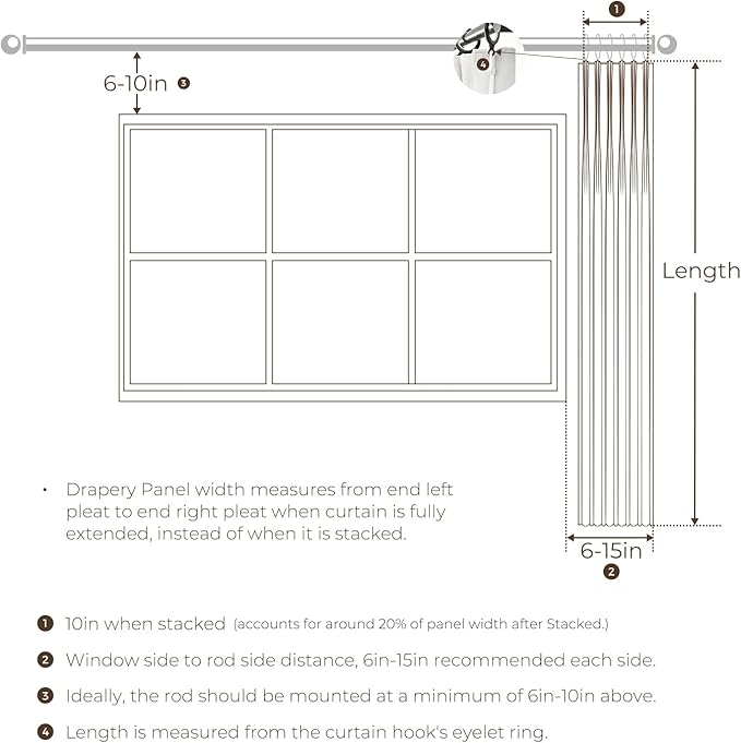 TWOPAGES 84 W x 96 L inch Pinch Pleated Curtain Room Darkening Linen Drapery - Image 8