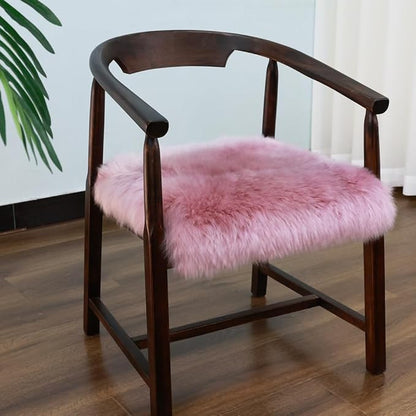 LLB Sheepskin Chair Covers Office Chair Cushion Dining Room Chair Pads Desk - Image 2
