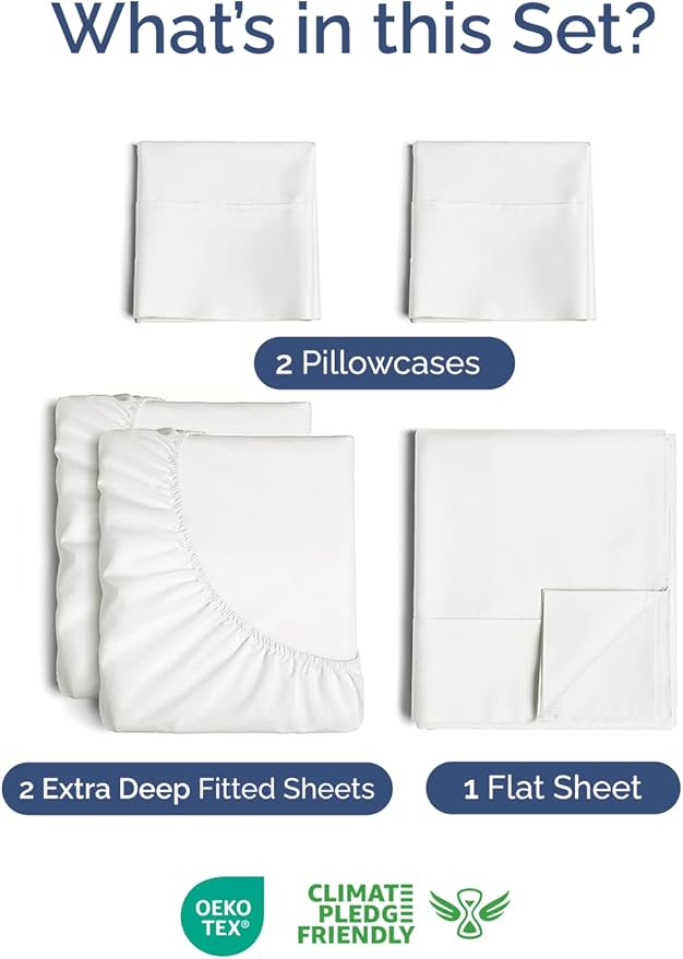 Extra Deep Pocket Split King Sheets - Image 2