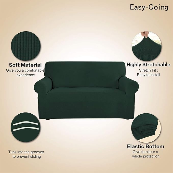 Easy-Going Stretch Loveseat Slipcover 1-Piece Sofa Cover Furniture Protector - Image 3