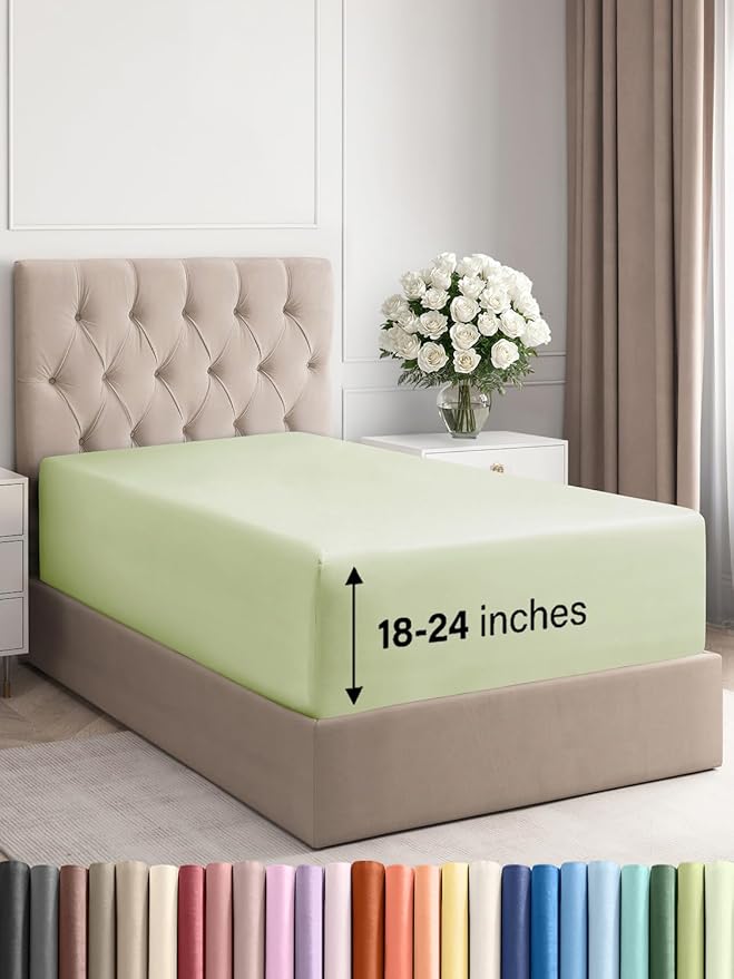 Extra Deep Twin XL Fitted Sheet by CGKUnlimited