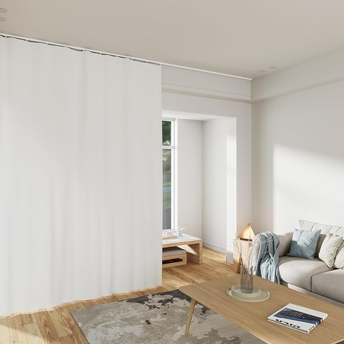 Room Divider Curtains Total Blackout Privacy Curtain Panel Room Thermal - Image 6