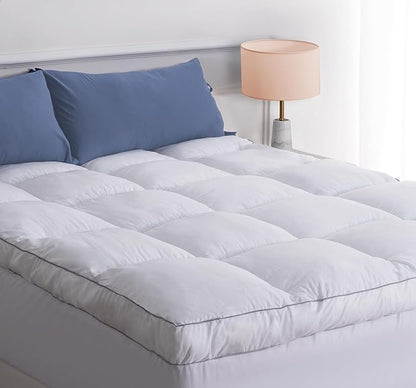 Marine Moon Mattress Topper Twin Plush Pillow Top Mattress Pad/Bed Topper by MarineMoon