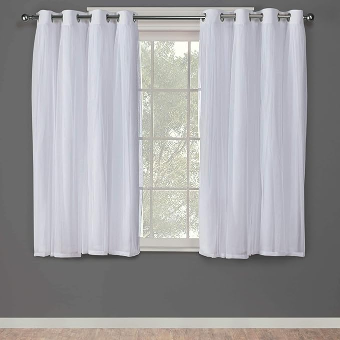 TOWN & COUNTRY LUXE Talia Double Layer Indoor Curtains, Sheer and Room - Image 2