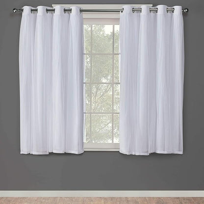 TOWN & COUNTRY LUXE Talia Double Layer Indoor Curtains, Sheer and Room - Image 2