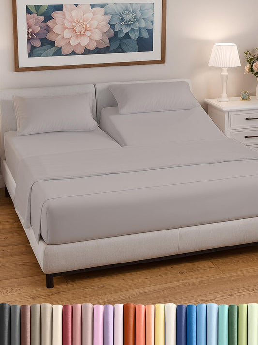 Split Head King Sheets Set (4 Piece)