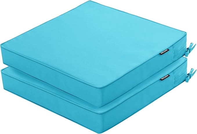 Outdoor Chair Cushions 22 x 22 Inch Waterproof Patio Chair Cushions by COMCAVER