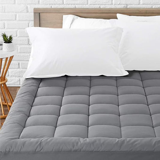 LEISURE TOWN King Mattress Pad Fitted Quilted Cotton Mattress Cover Cooling by LEISURETOWN