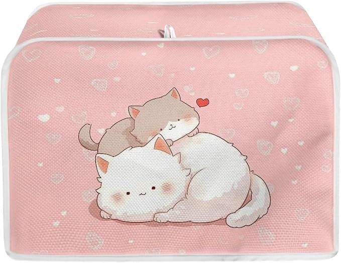 ZFRXIGN Cute Cat Toaster Cover 4 Slice Small Appliance Covers Toaster Bag Dust by ZFRXIGN