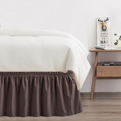 King Bed Skirt, Elastic Wrap Around Bed Skirt King Size, Bed Skirts - Image 7