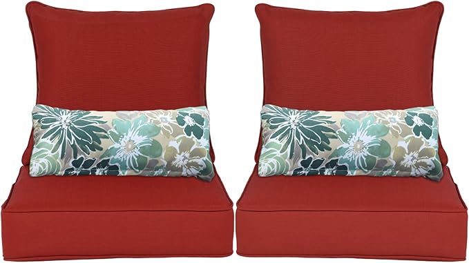 Aoodor Outdoor Chair Cushion, 22 x 24 Inch Water-Resistant, Fade-Resistant by Aoodor