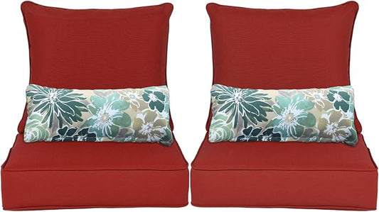 Aoodor Outdoor Chair Cushion, 22 x 24 Inch Water-Resistant, Fade-Resistant by Aoodor