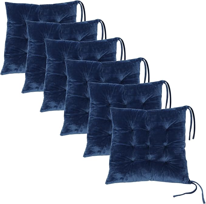6 Pack Square Seat Cushion Chair Pads by MissSoul