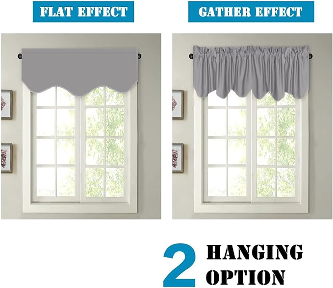 H.VERSAILTEX 4 Panels Blackout Curtain Valances - Image 6