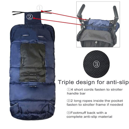 Anti-Kick Winter Waterproof Extendable Baby Bunting Bag Adaptable - Image 4