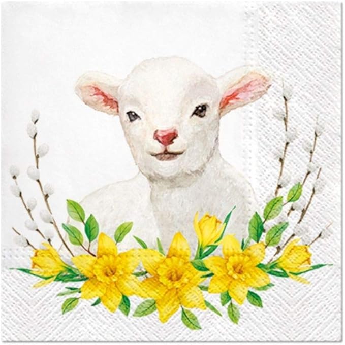 AM Décor Easter Luncheon Napkins by Importer+AM