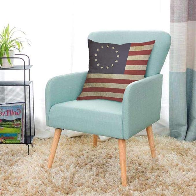 AOYEGO Flag of The United States Throw Pillow Cover America Vintage Striped - Image 3