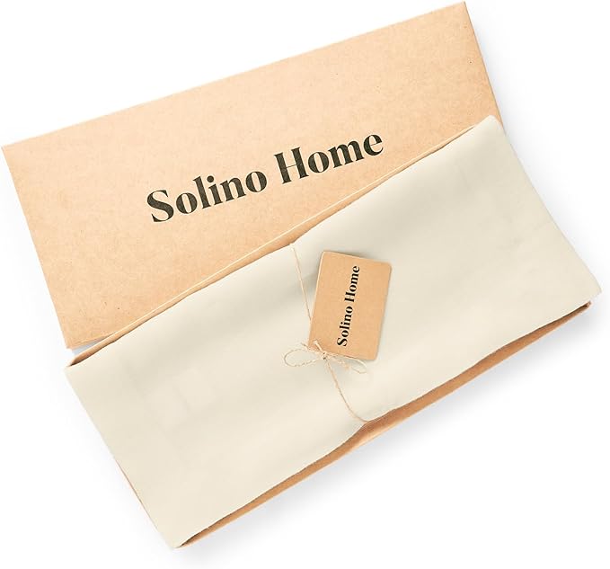 Solino Home 100% Pure Linen Ivory 36 Inches Table Runner - Image 5
